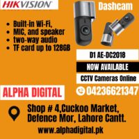 Hikvision Dashcam Built-in Wi-Fi, Two-Way Audio D1 AE-DC2018