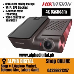 Hikvision 4K Dashcam with Wi-Fi & GPS Tracking